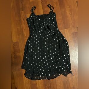 Black and Gold Patterned Dress